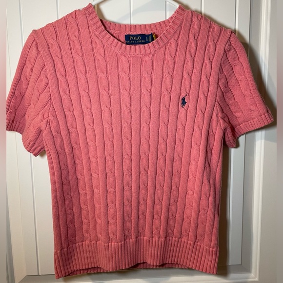 Polo Ralph Lauren Sweaters - Ralph Lauren Pink Short Sleeve Sweater
